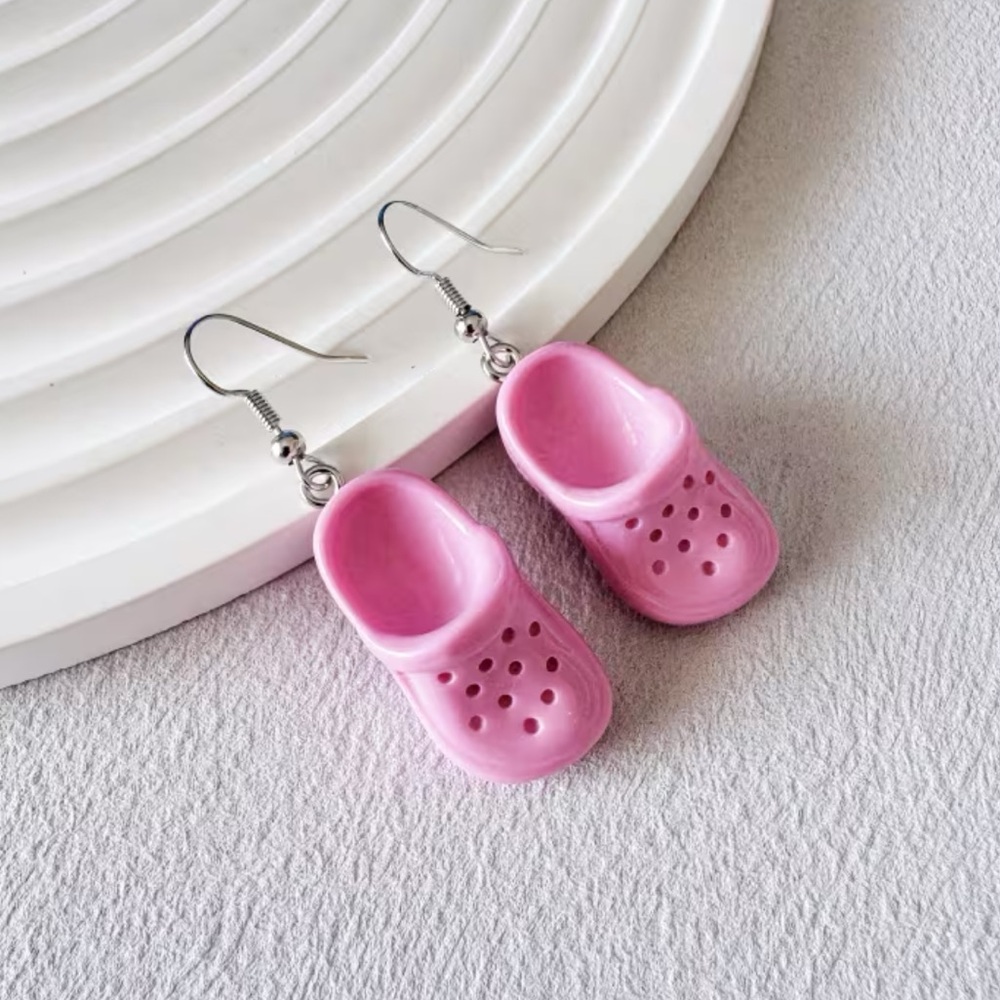 CROCS Pink Kids Clog Earrings Charm